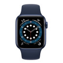 Apple Watch Series 6 40mm Blue Aluminium Case with Deep Navy Sport Band - Regular