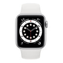 Apple Watch Series 6 40mm Silver Aluminium Case with White Sport Band - Regular