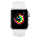 Apple Watch Series 3 38mm Silver Aluminium Case with White Sport Band