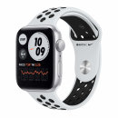 Apple Watch SE 44mm Silver Aluminium Case with White Sport Band - Regular